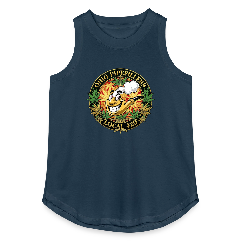 OHIO PIPEFILLERS LOCAL420 Women's Relaxed Tank Top - denim