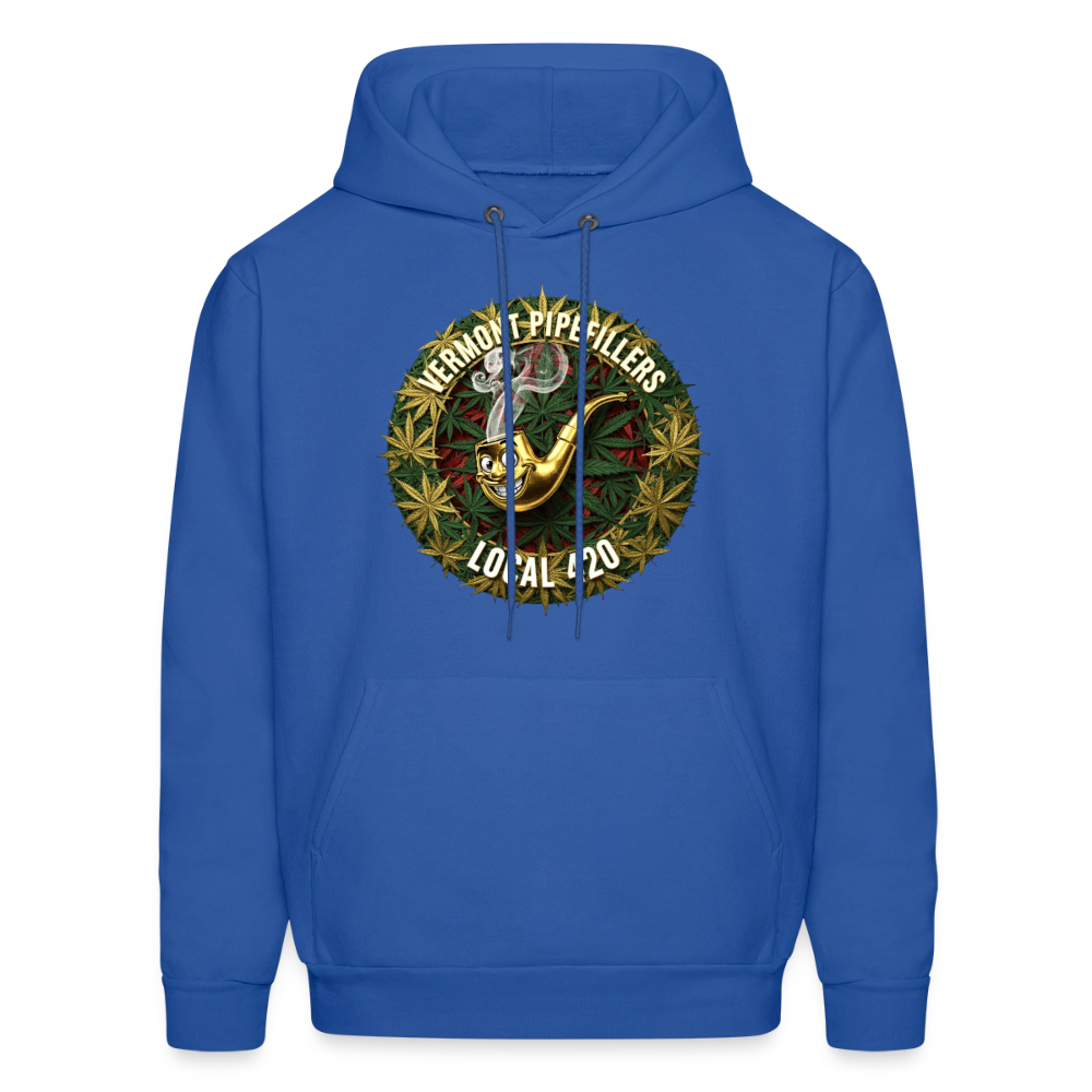 VERMONT PIPEFILLERS LOCAL 420  F/B DESIGN Men's  Hoodie - royal blue