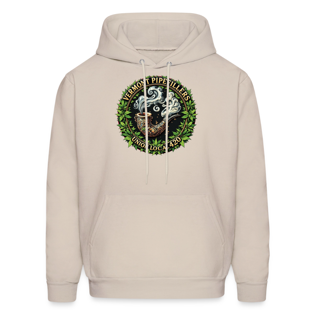 VERMONT PIPEFILLERS LOCAL 420 Men's Hoodie - Sand