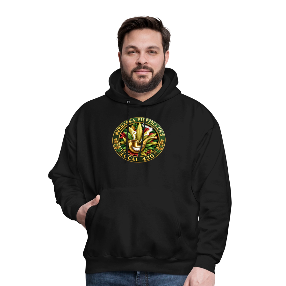 NEBRASKA PIPEFILLERS LOCAL 420 F/B DESIGNS Men's Hoodie - black