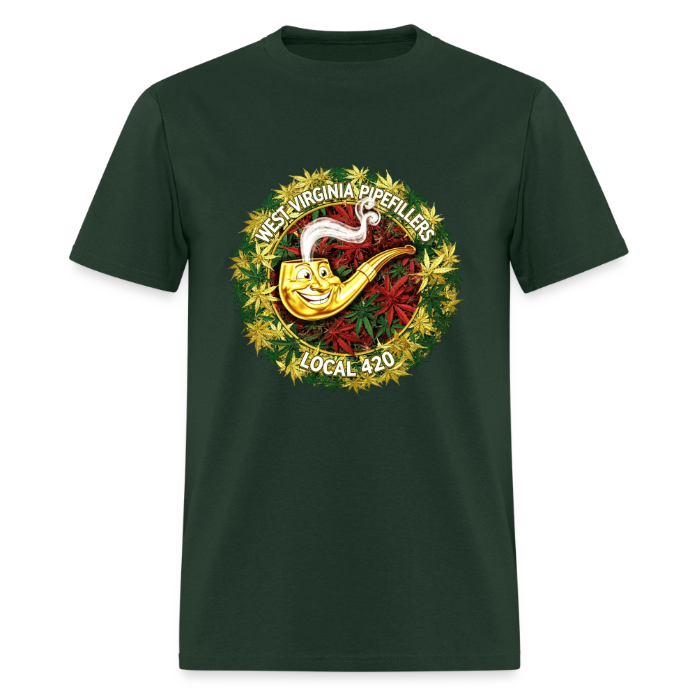 WEST VIRGINIA PIPIEFILLERS LOCAL 420 Men's T-Shirt - forest green