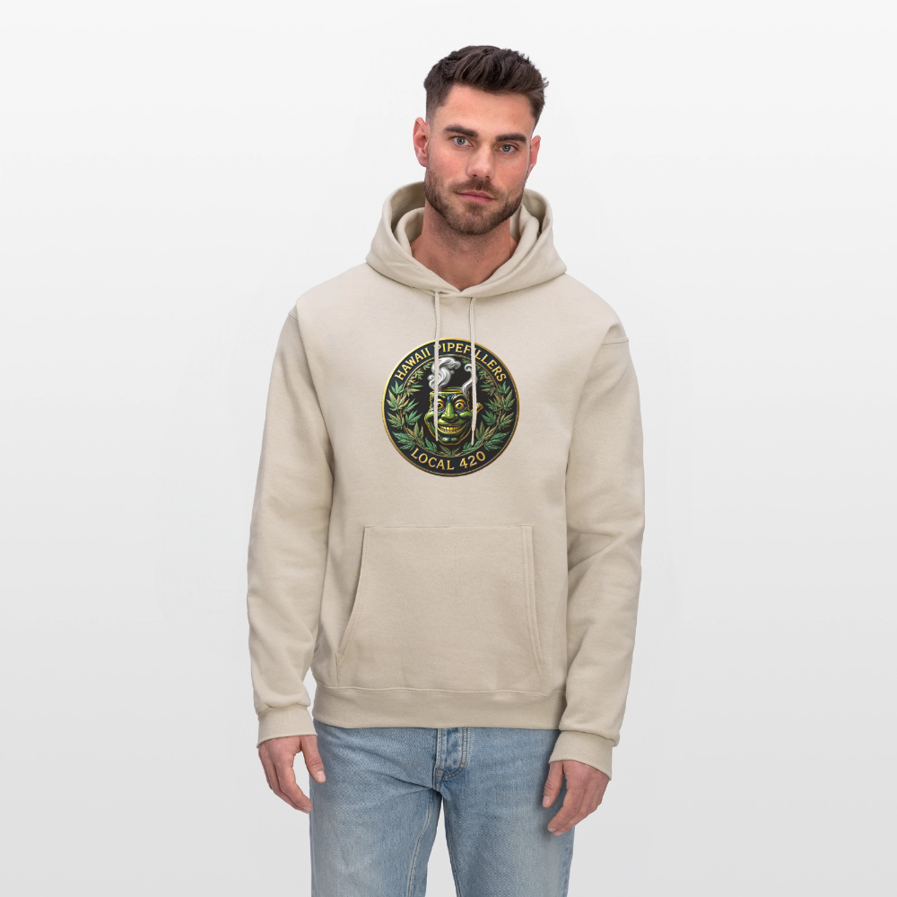 HAWAII PIPEFILLERS LOCAL 420 Men's Hoodie - Sand