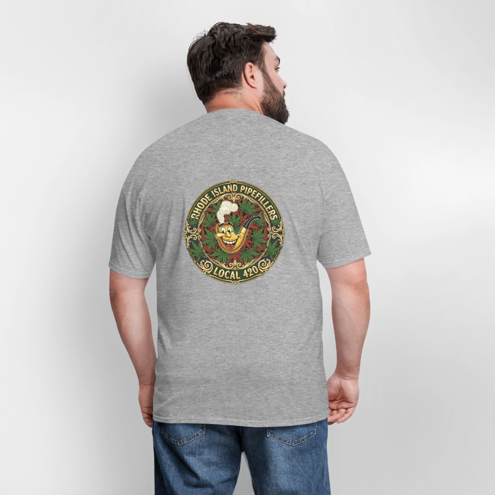 TEXAS PIPEFILLERS LOCAL 420 Men's T-Shirt - heather gray