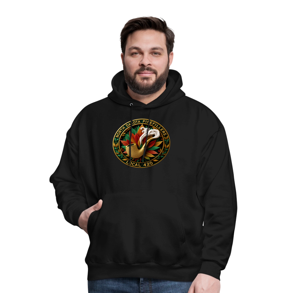 NORTH DAKOTA PIPEFILLERS LOCAL 420 Men's Hoodie - black