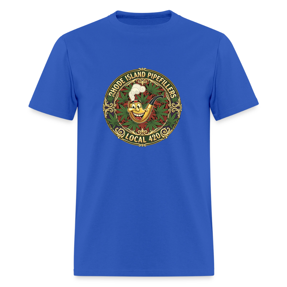 TEXAS PIPEFILLERS LOCAL 420 Men's T-Shirt - royal blue
