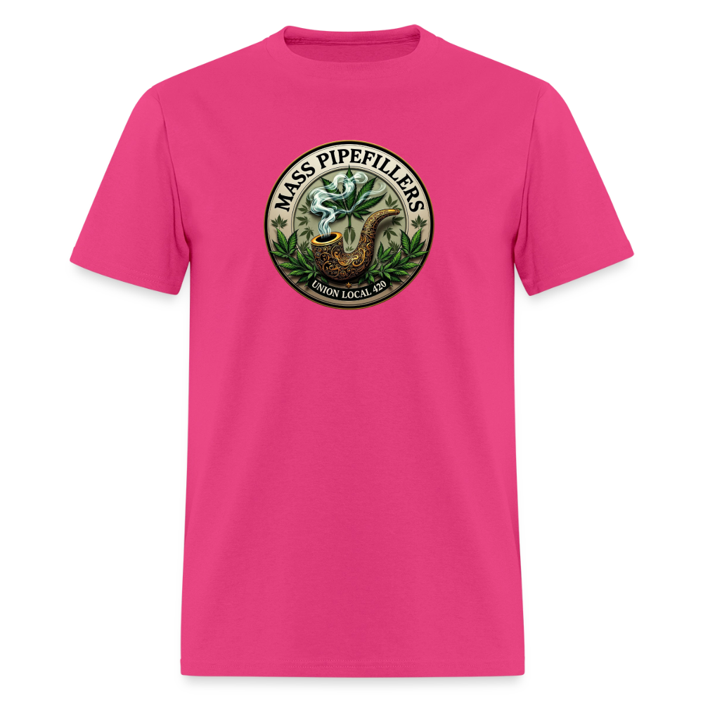 MASS PIPEFILLERS LOCAL 420 Men's T-Shirt - fuchsia