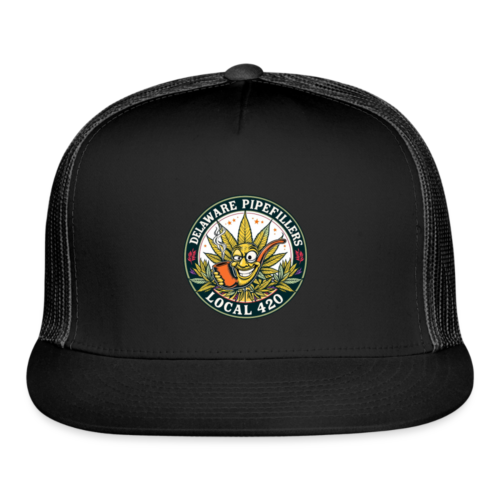 DELAWARE  PIPEFILLERD LOCAL 420 Trucker Hat - black/black