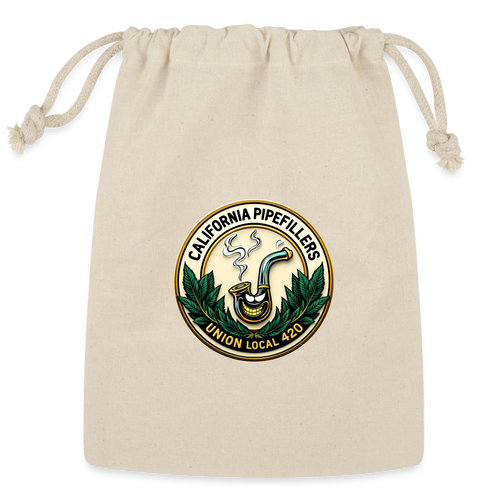 CALIFORNIA PIPEFILLERS UNION LOCAL 420 Reusable Gift Bag - Natural