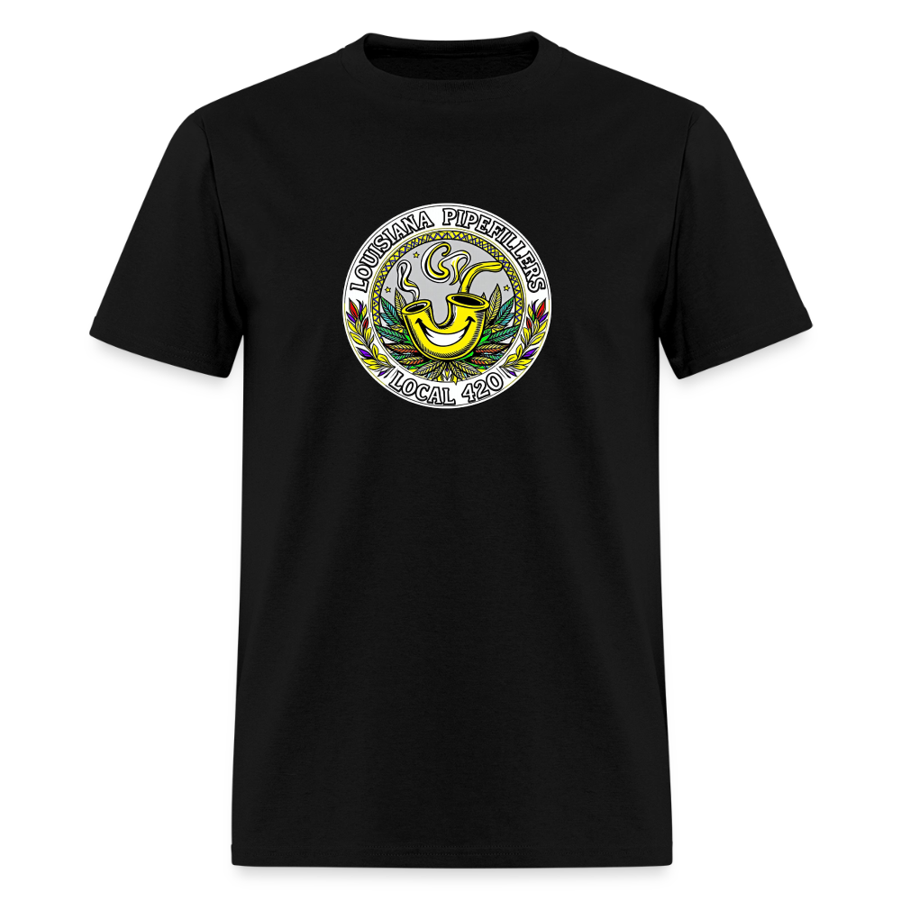 LOUISIANA PIPEFILLERS LOCAL 420 Men's T-Shirt - black