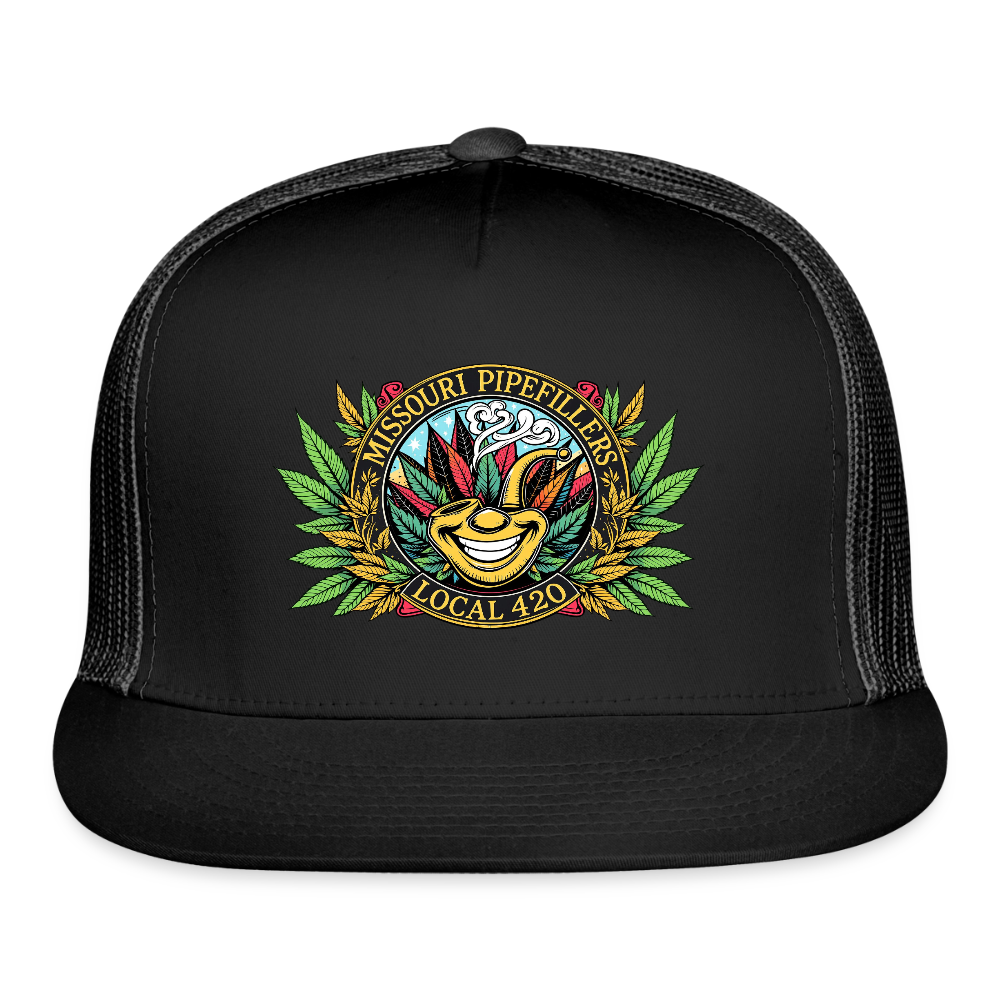 MISSOURI PIPEFILLERS LOCAL 420 Trucker Hat - black/black