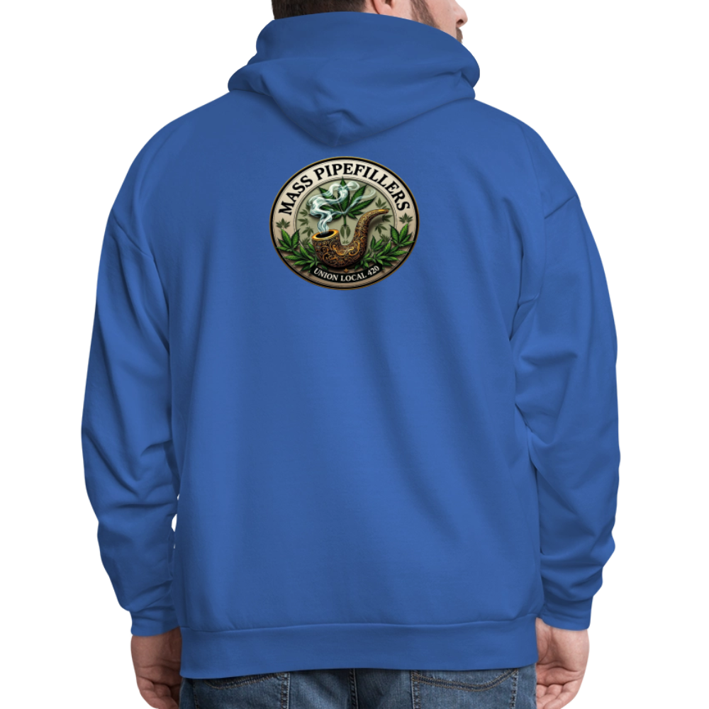 MASS PIPEFILLERS LOCAL 420 2 EMBLEM Men's Hoodie - royal blue