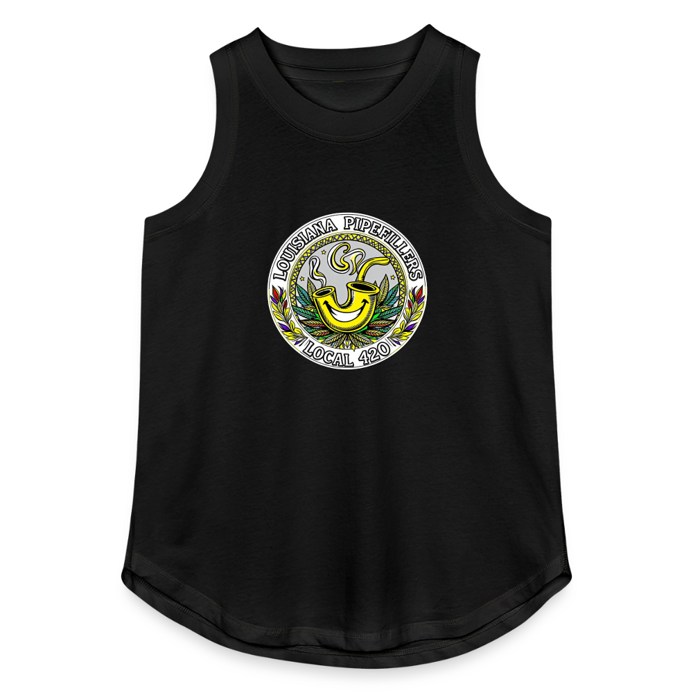 LOUISIANA PIPEFILLERS LOCAL 420 Women's Relaxed Tank Top - black