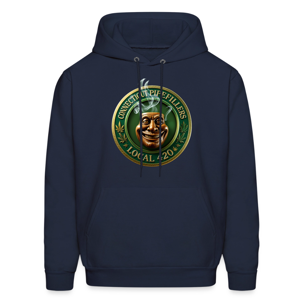 CONNECTICUT PIPEFILLERS LOCAL 420 F/B DESIGN Men's  Hoodie - navy