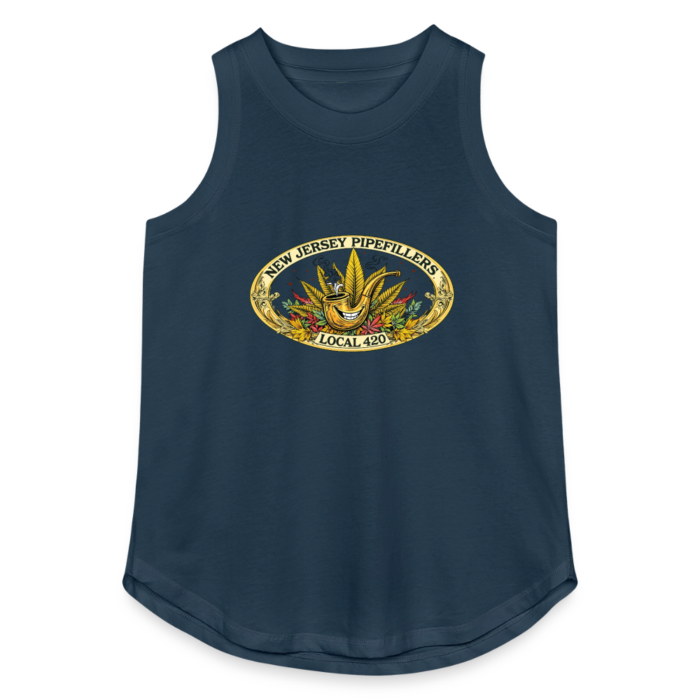 NEW JERSEY PIPEFILLERS LOCAL 420 Women's Relaxed Tank Top - denim