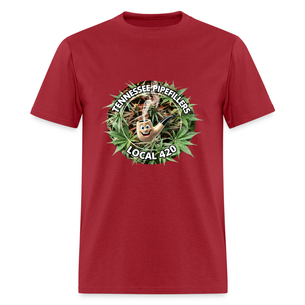 TENNESSEE PIPEFILLERS LOCAL 420 F/B DESIGN Men's T-Shirt - true red