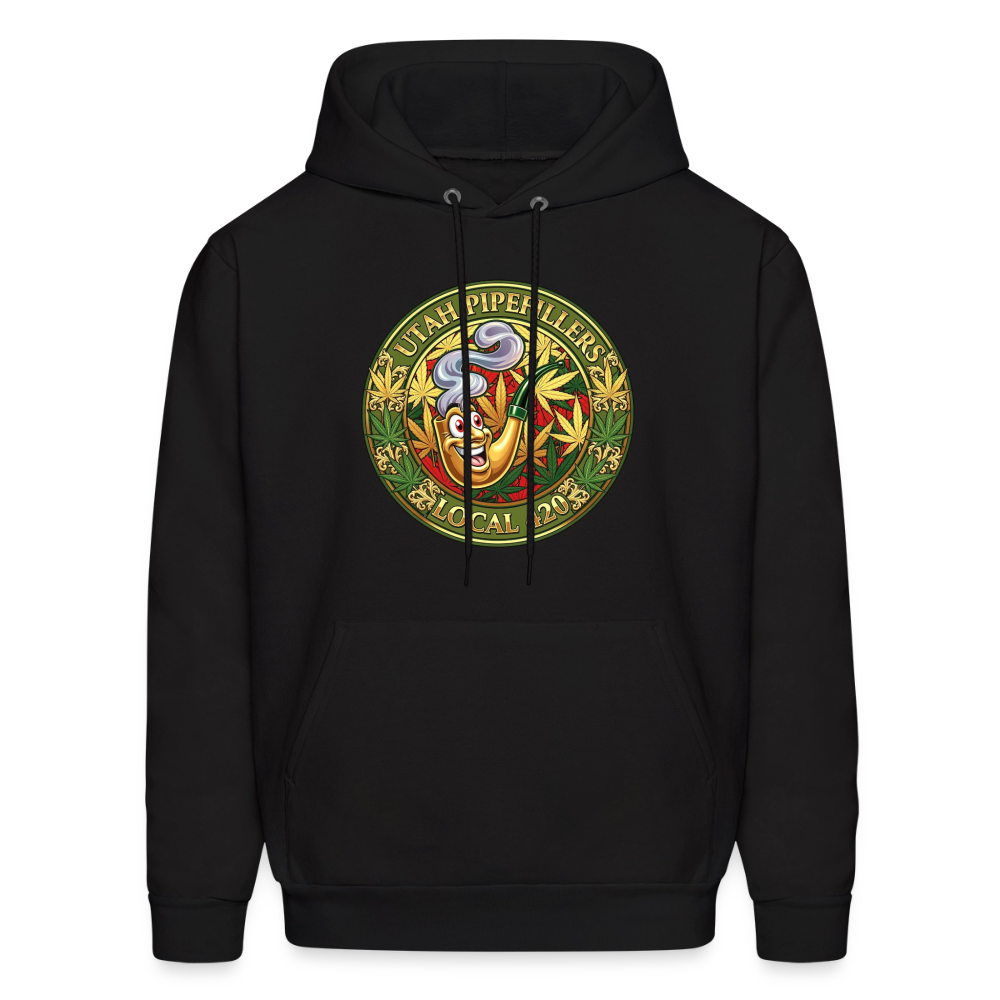 UTAH PIPEFILLERS LOCAL 420 Men's Hoodie - black