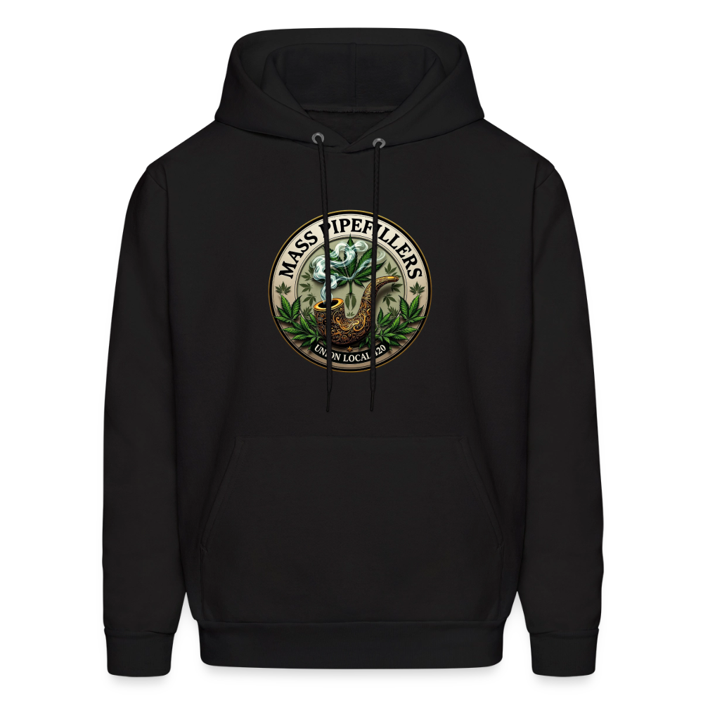 MASS PIPEFILLERS LOCAL 420 2 EMBLEM Men's Hoodie - black