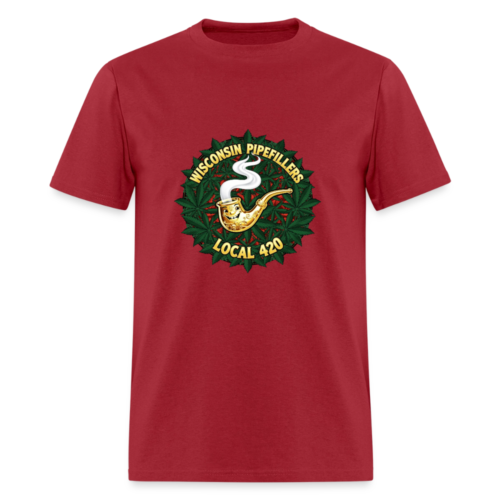 WISCONSIN PIPEFILLERS LOCAL 420 Men's T-Shirt - true red