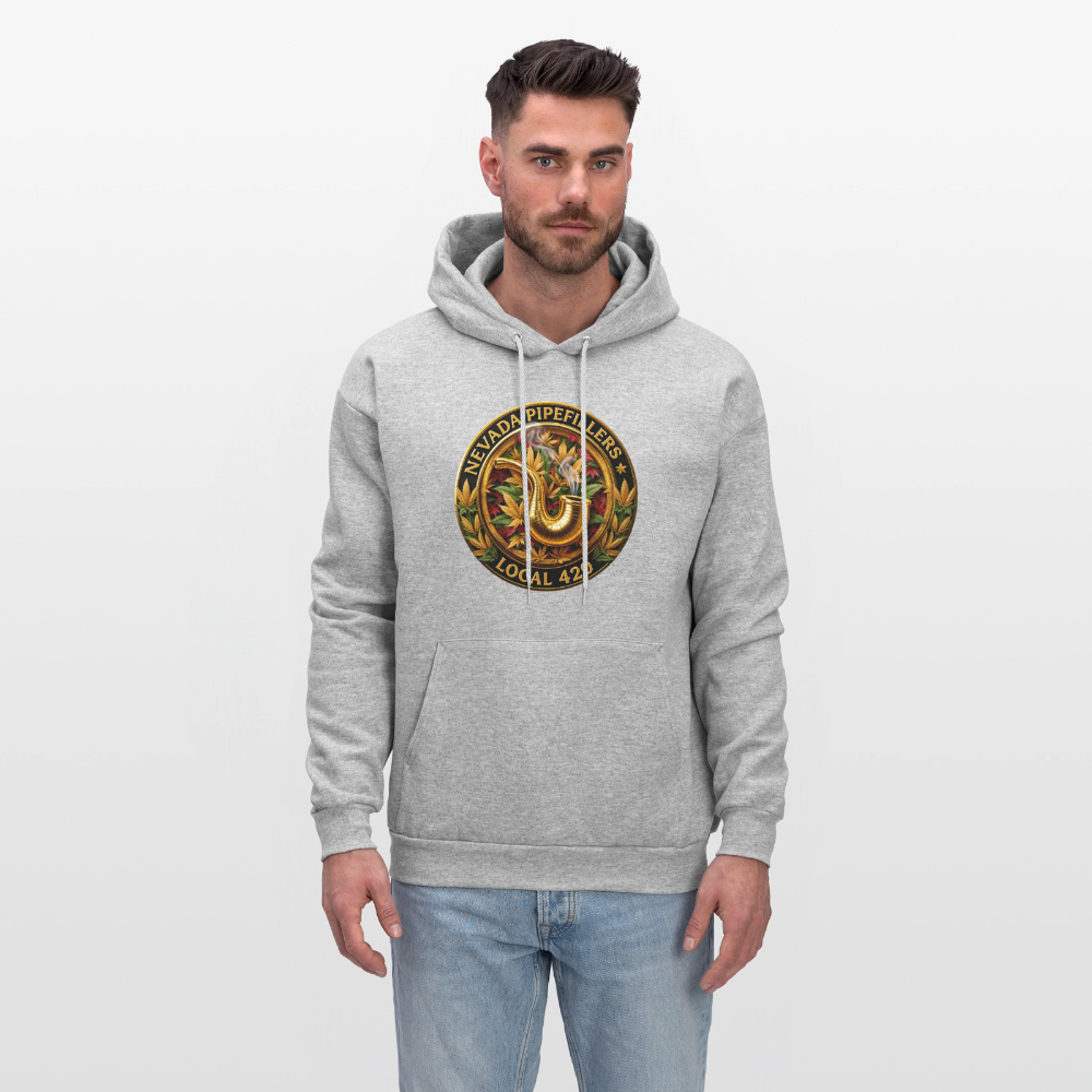 NEVADA PIPEFILLERS LOCAL 420  Men's Hoodie - heather gray