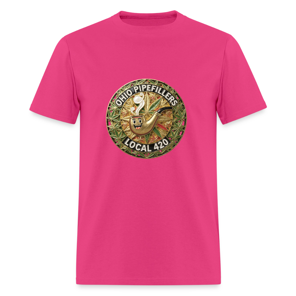 OHIO PIPEFILLERS LOCAL 420  Men's T-Shirt - fuchsia