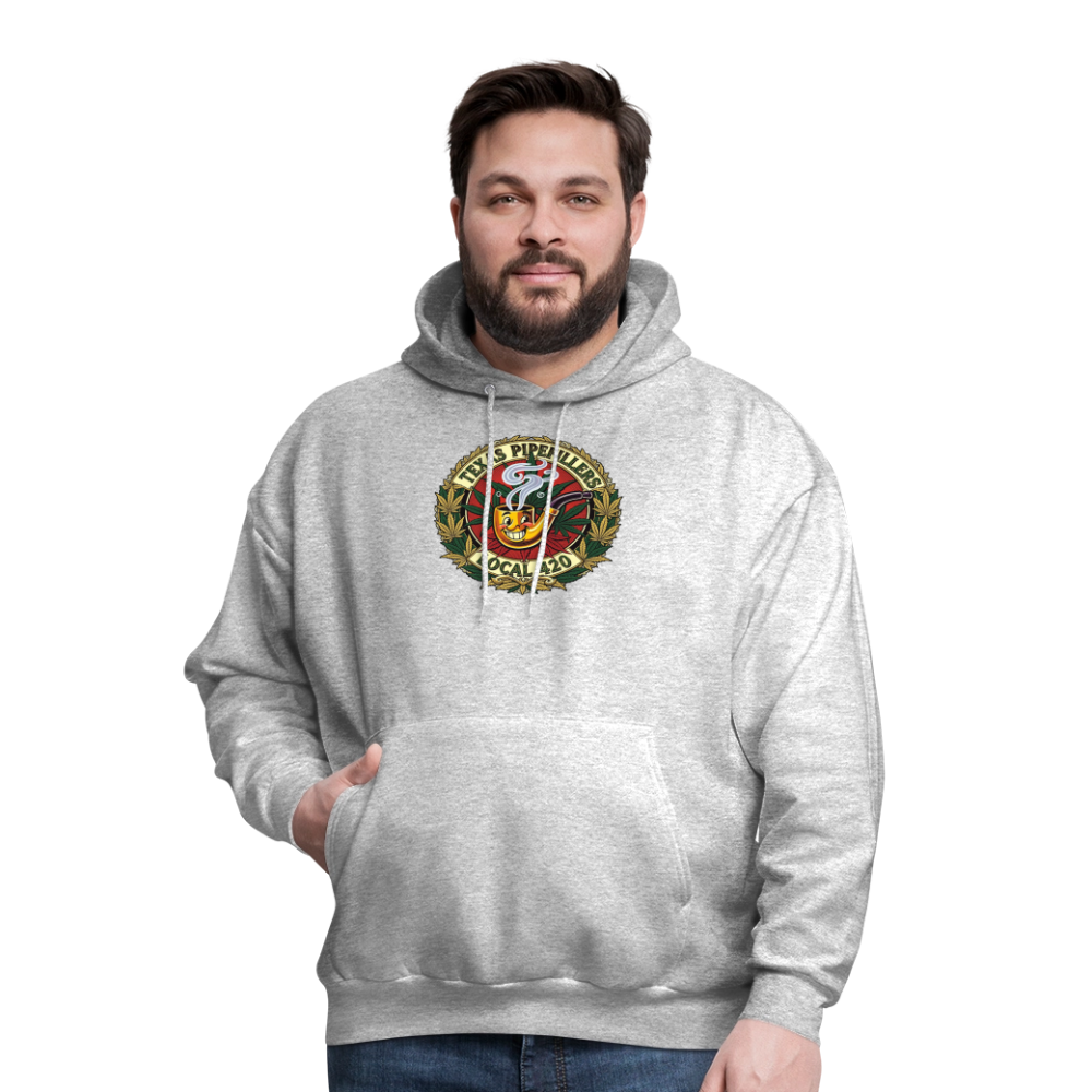 TEXAS PIPEFILLERS LOCAL 420 F.B DESIGN Men's Hoodie - heather gray