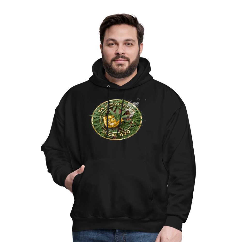 NEW MEXICO PIPEFILLERS LOCAL 420 Men's Hoodie - black