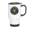 ILLINOIS PIPEFILLERS LOCAL 420 14oz Stainless Steel Travel Mug - white