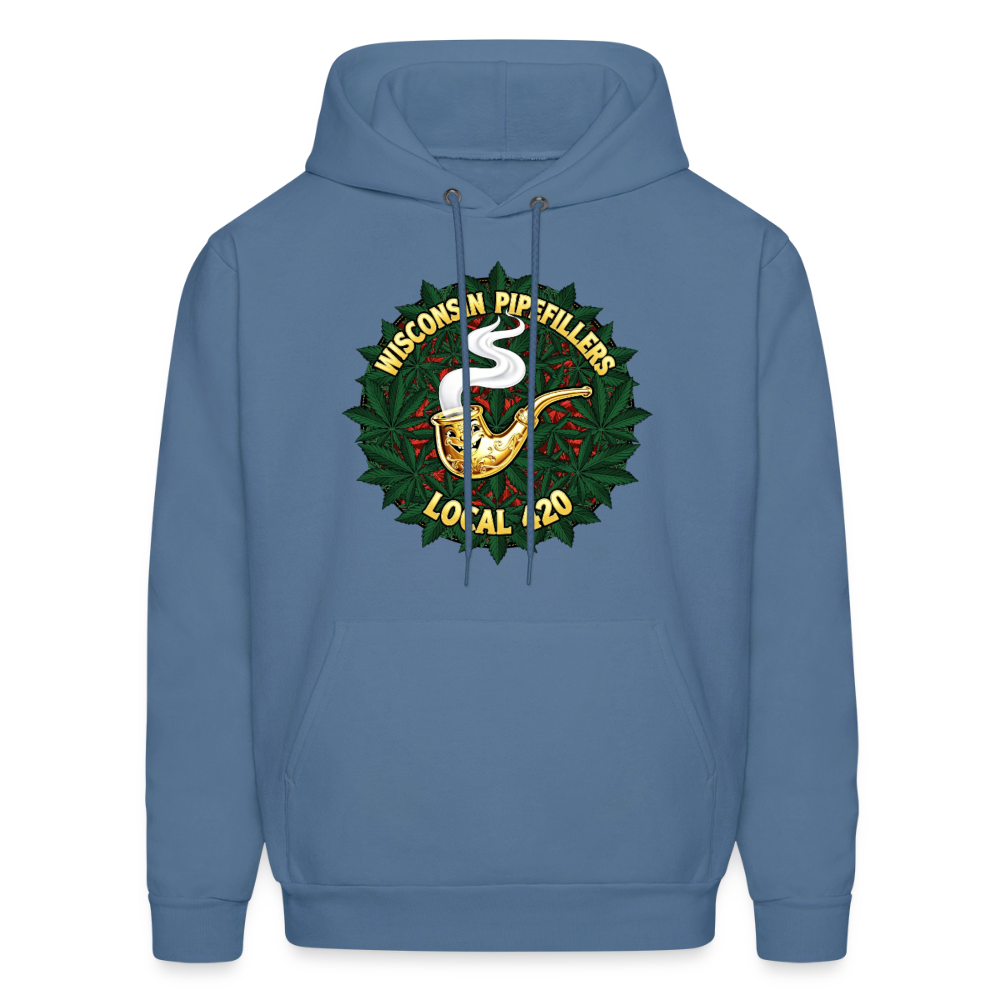 WISCONSIN PIPEFILLERS LOCAL 420 Men's Hoodie - denim blue