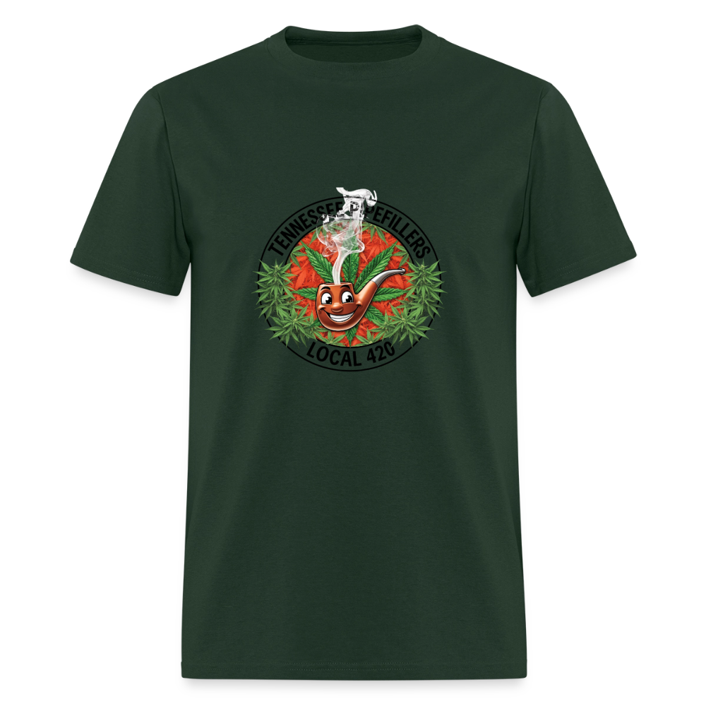 TENNESSEE PIPEFILLERS LOCAL 420 Men's T-Shirt - forest green
