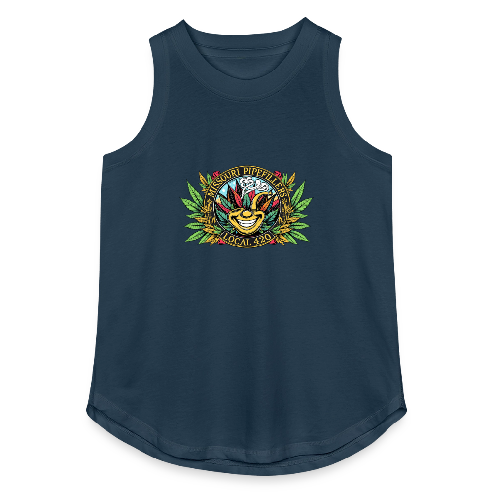 MISSOURI PIPEFILLERS LOCAL 420 Women's Relaxed Tank Top - denim