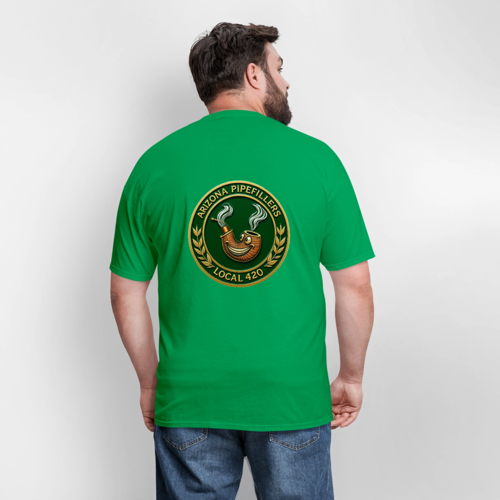 ARIZONIA PIPEFILLERS LOCAL 420 F/B DESIGN Men's T-Shirt - bright green