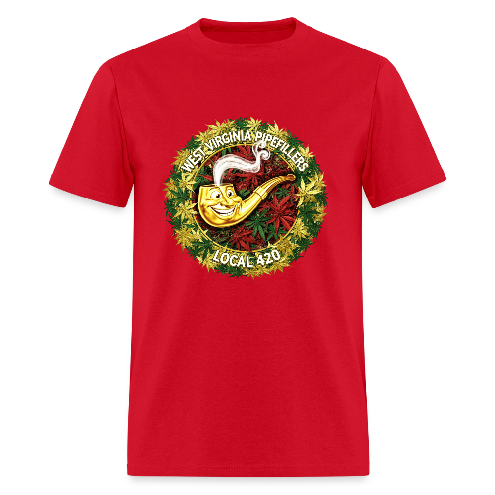 WEST VIRGINIA PIPIEFILLERS LOCAL 420 Men's T-Shirt - red