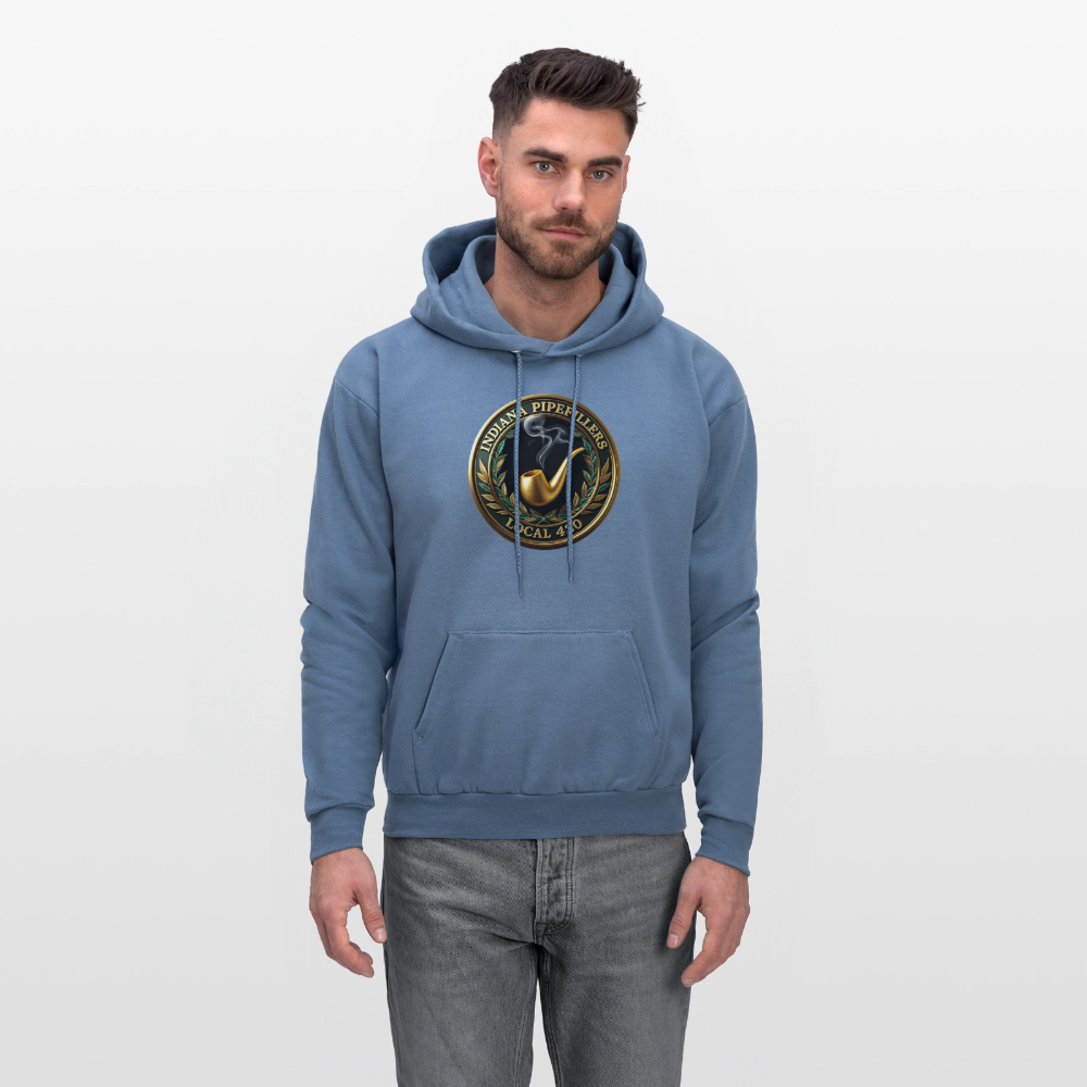 INDIANA PIPEFILLERS LOCAL 420 F/B DESIGN Men's Hoodie - denim blue