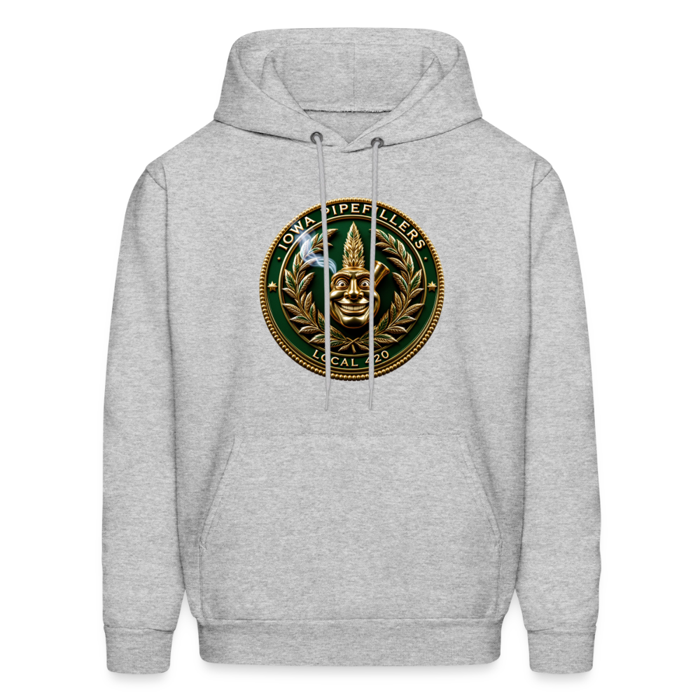 IOWA PIPEFILLERS LOCAL 420 F/B DESIGN Men's Hoodie - heather gray