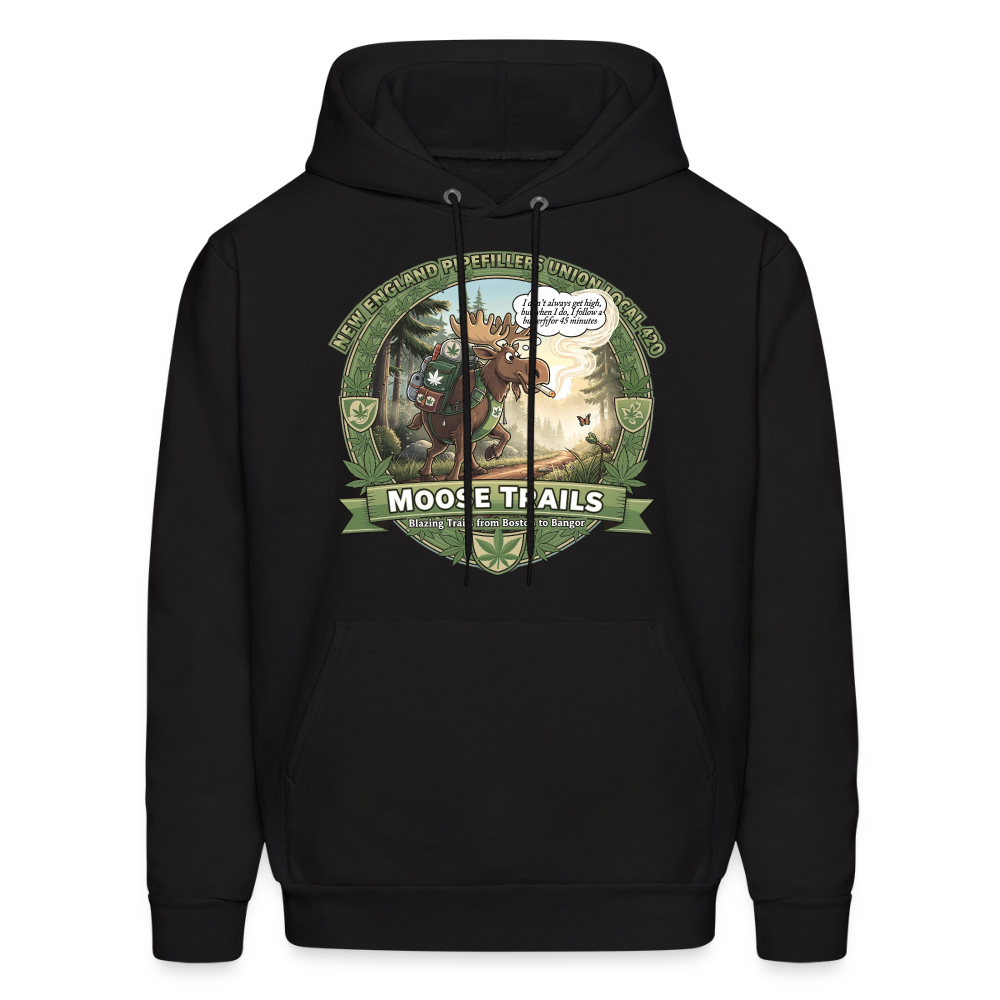 NEW ENGLAND PIPEFILLERS UNION LOCAL 420 F/B EMBLEMS I DON'T ALWAYS Men's Hoodie - black