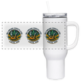 DELAWARE PIPEFILLERS LOCAL 420 40oz Stainless Steel Travel Tumbler - white
