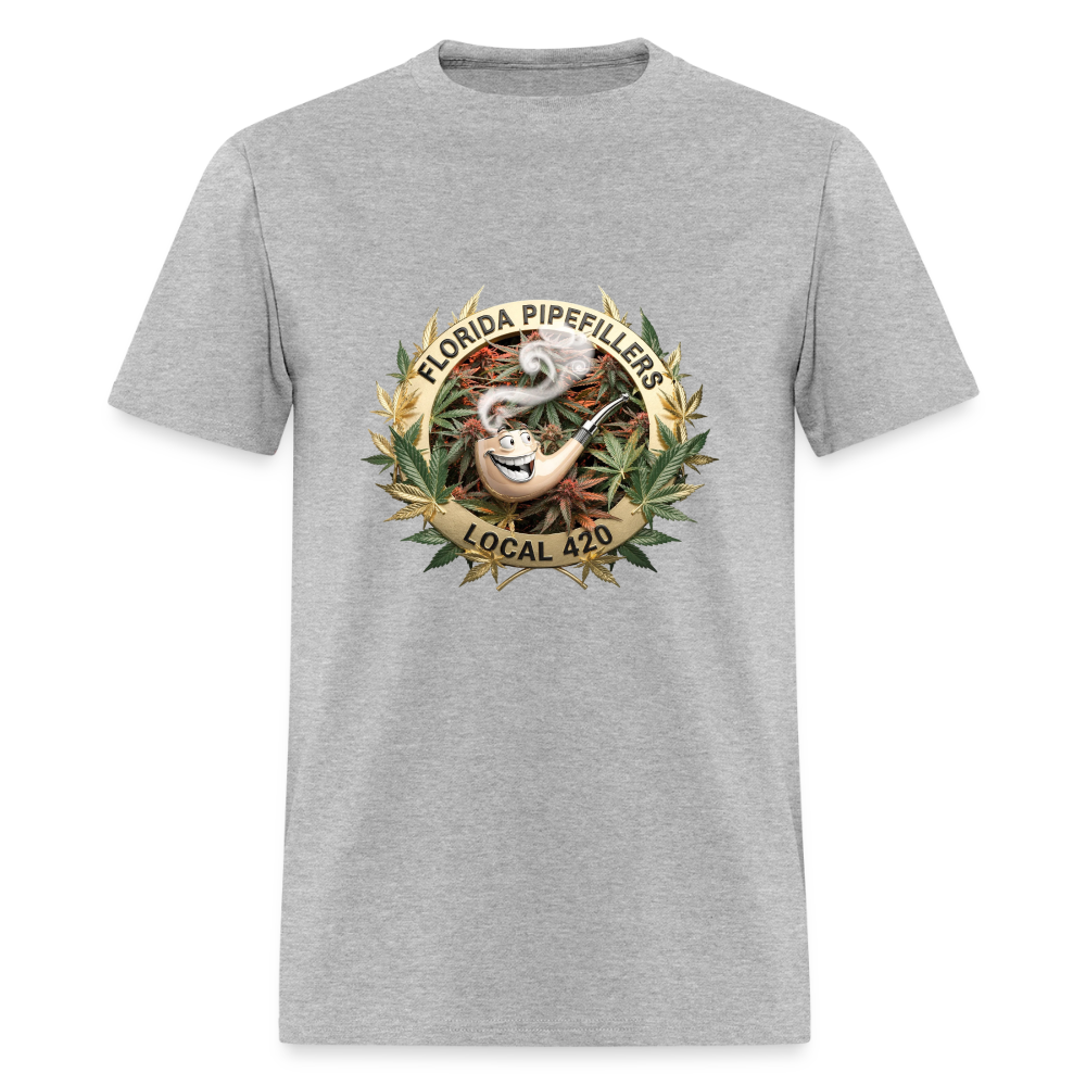 FLORIDA PIPEFILLERS LOCAL 420 F/B DESIGN Men's T-Shirt - heather gray
