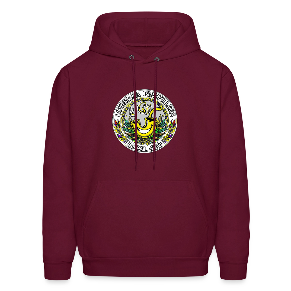 LOUISIANA PIPEFILLERS LOCAL 420 Men's Hoodie - burgundy