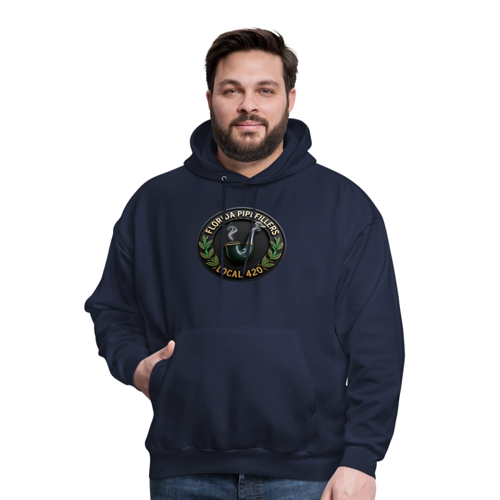 FLORIDA PIPEFILLERS LOCAL 420 F/B DESIGN Men's Hoodie - navy