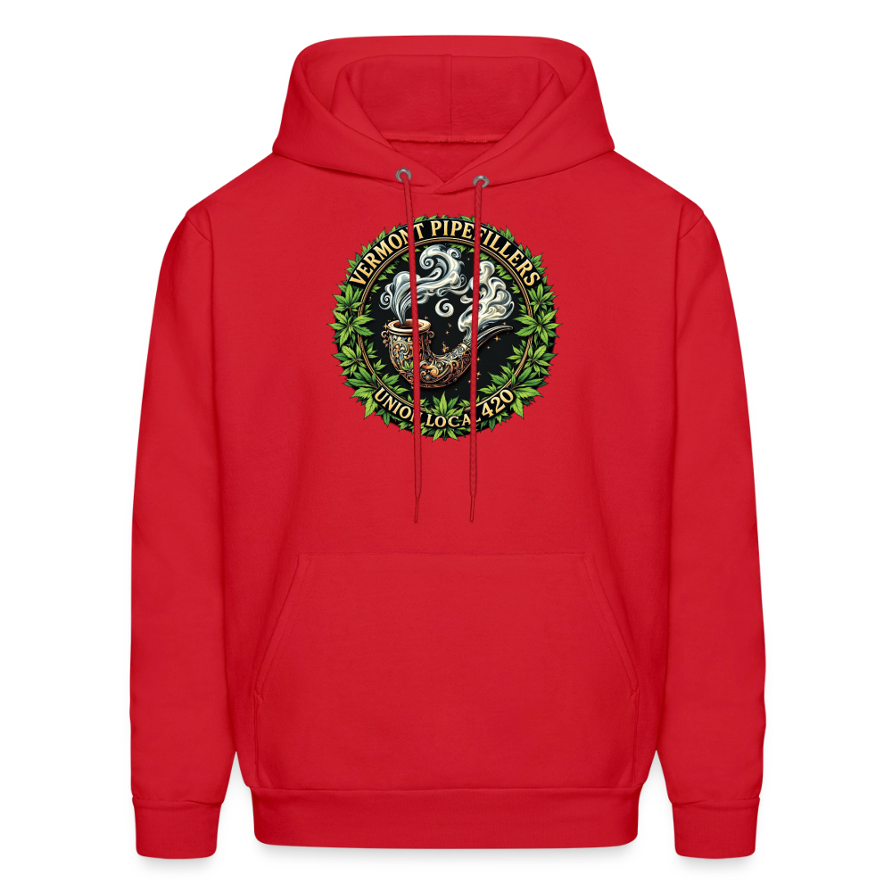 VERMONT PIPEFILLERS LOCAL 420 Men's Hoodie - red