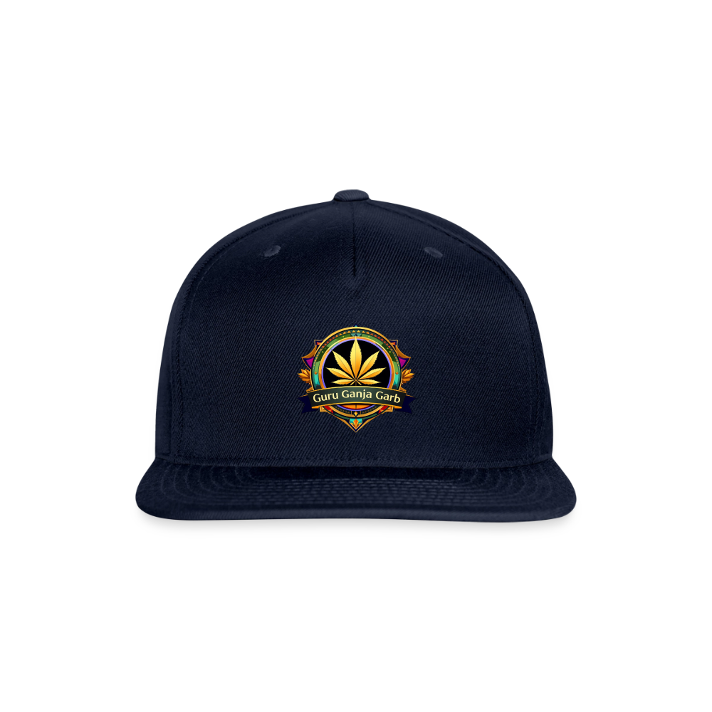 GURU GANJA GARB Snapback Baseball Cap - navy