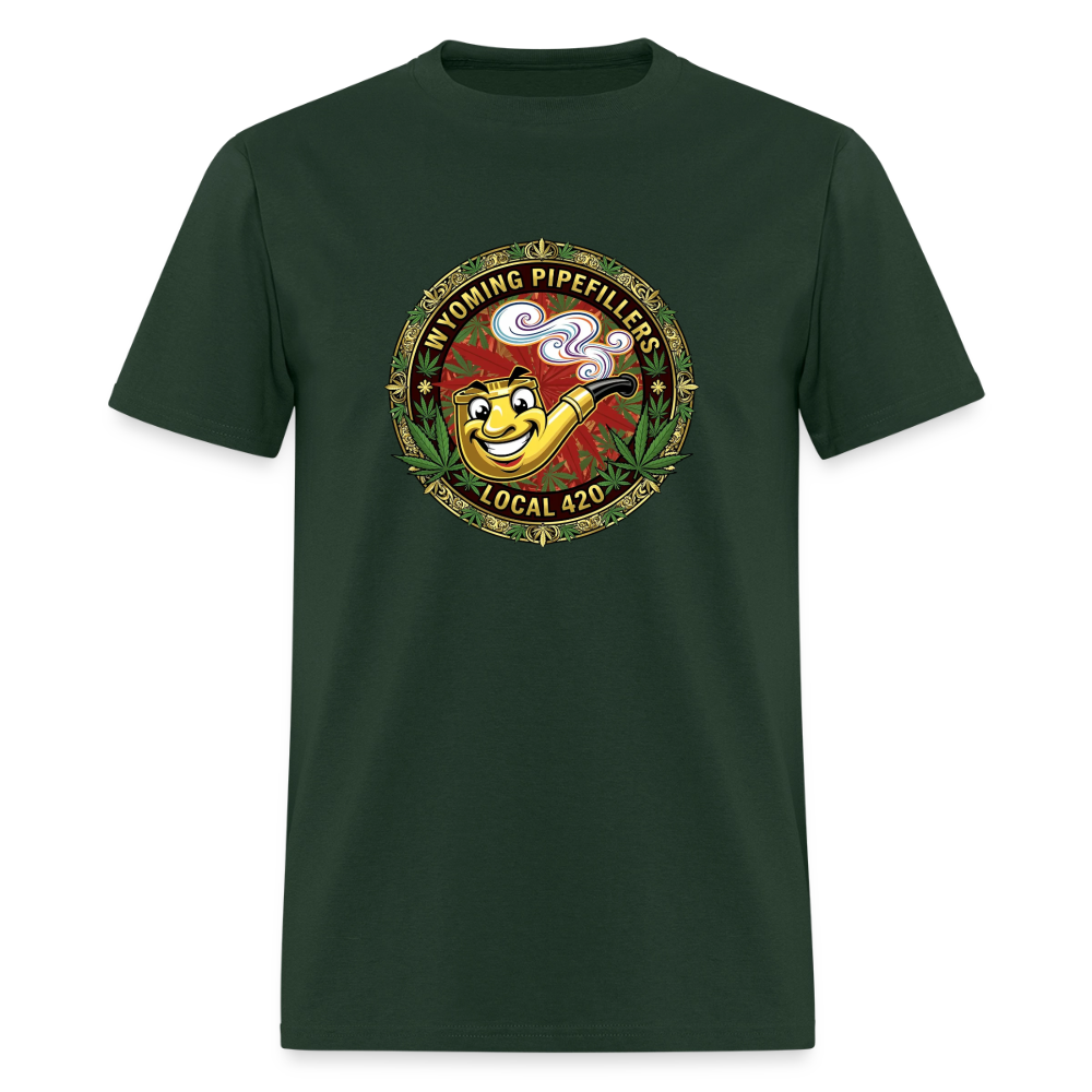 WYOMING PIPEFILLERS LOCAL 420 Men's T-Shirt - forest green