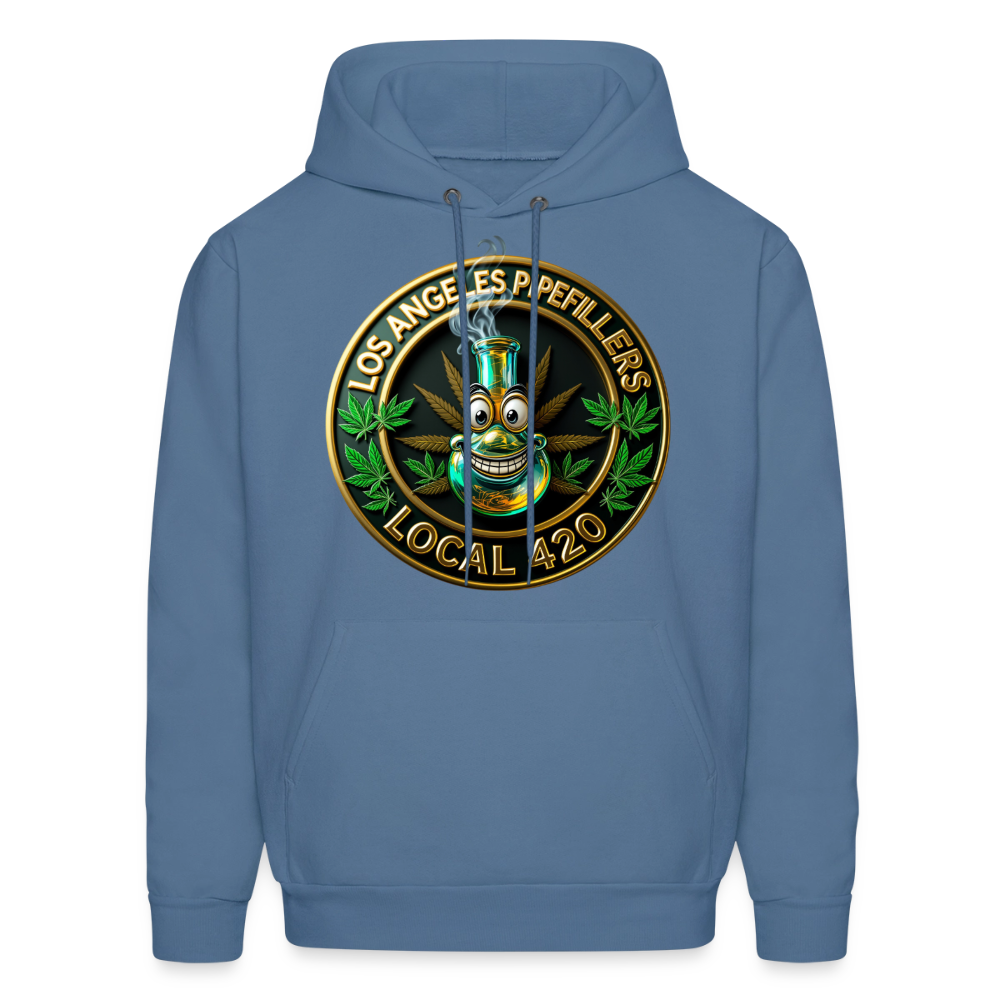 LOS ANGLES PIPEFILLERS LOCAL 420 Men's Hoodie - denim blue