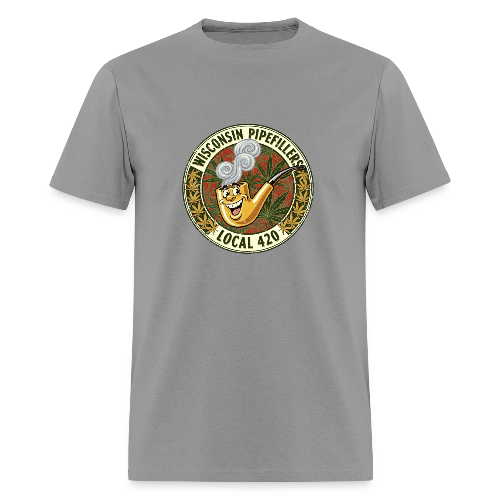 WISCONSIN PIPEFILLERS LOCL 420 Men's T-Shirt - rock