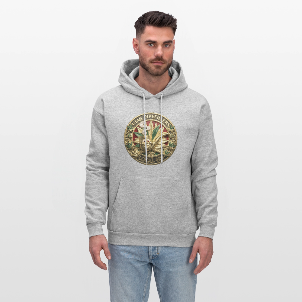 UTAH PIPEFILLERS LOCAL 420 F/B DESIGN Men's Hoodie - heather gray