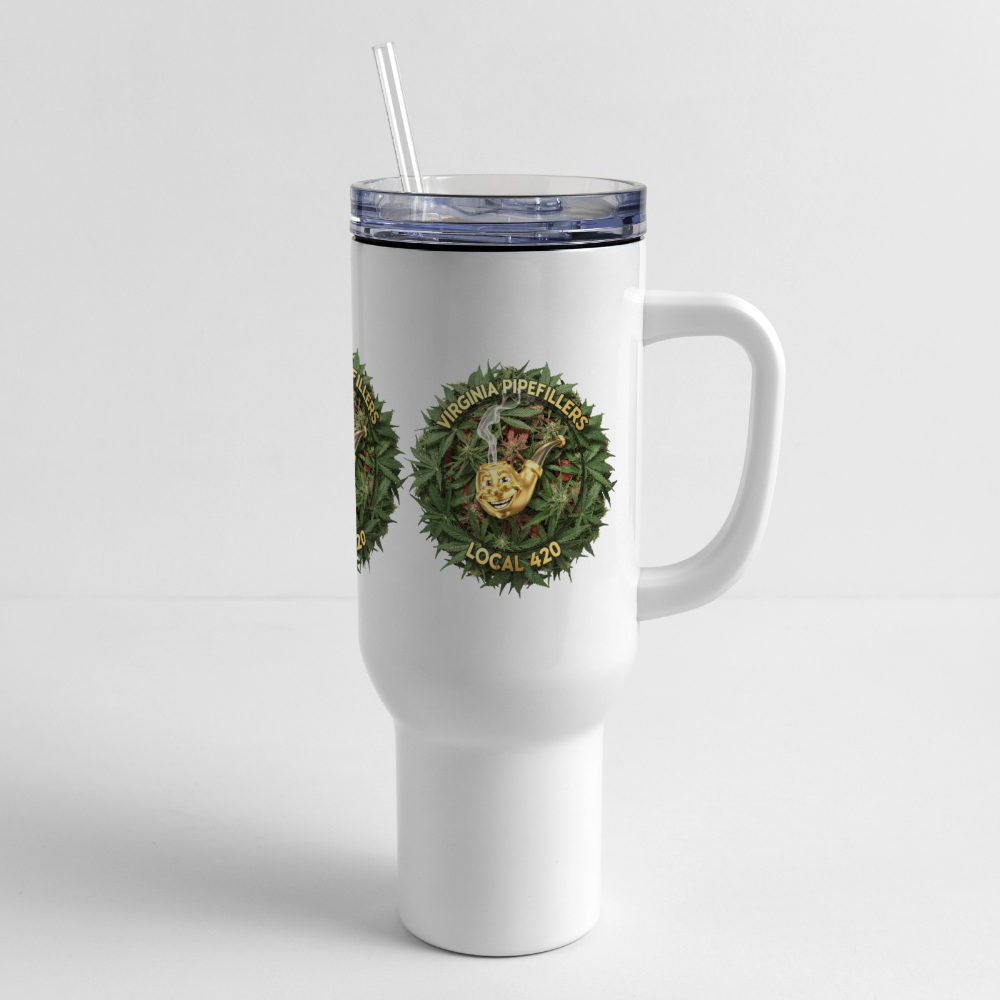VIRGINIA PIPEFILLERS LOCAL 420 40oz Stainless Steel Travel Tumbler - white