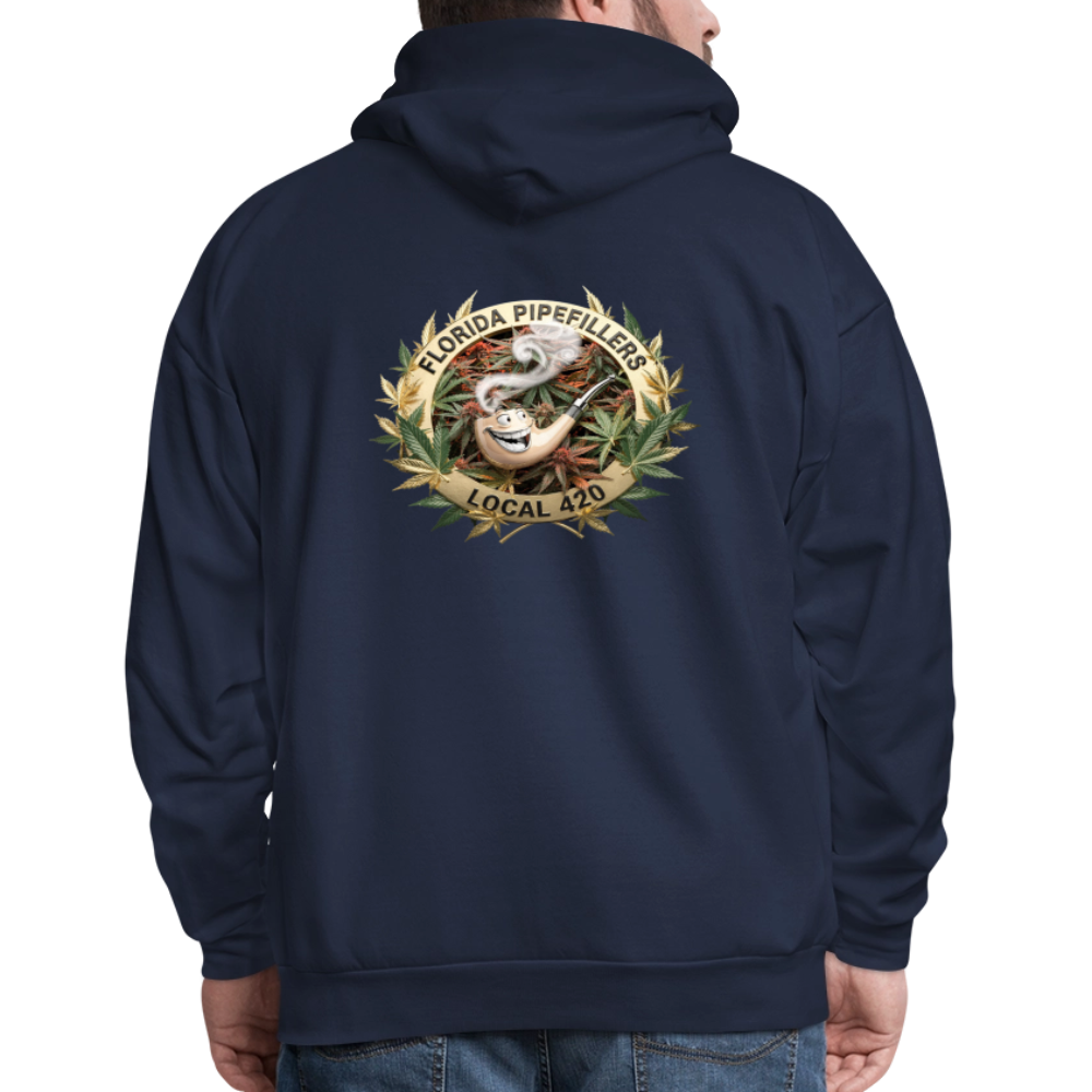 FLORIDA PIPEFILLERS LOCAL 420 F/B DESIGN Men's Hoodie - navy