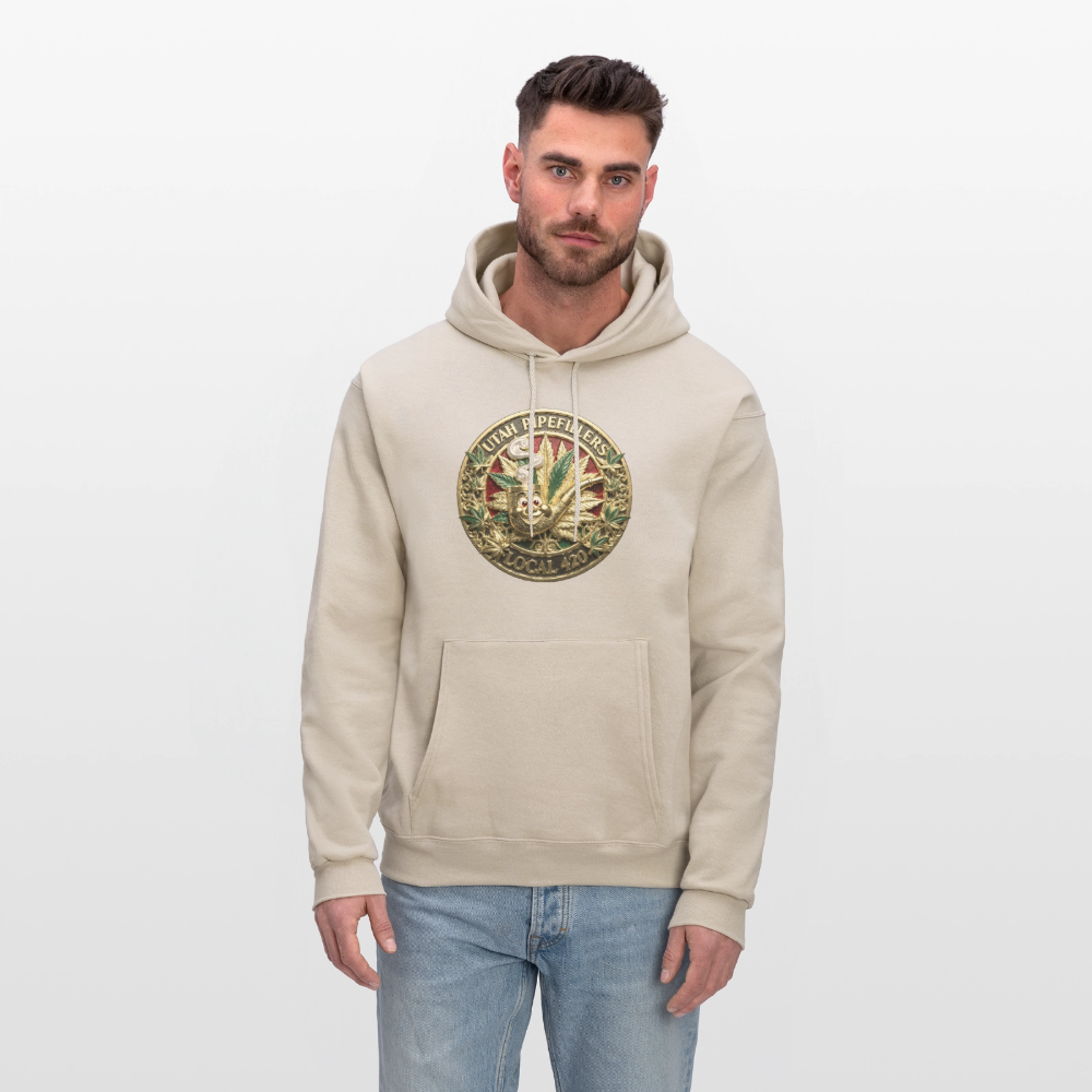 UTAH PIPEFILLERS LOCAL 420 Men's  Hoodie - Sand