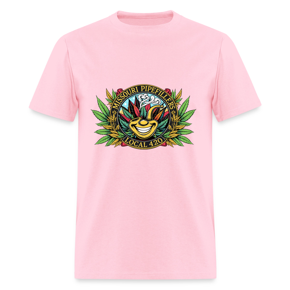 MISSOURI PIPEFILLERS LOCAL 420 Dog Bandana Men's T-Shirt - pink