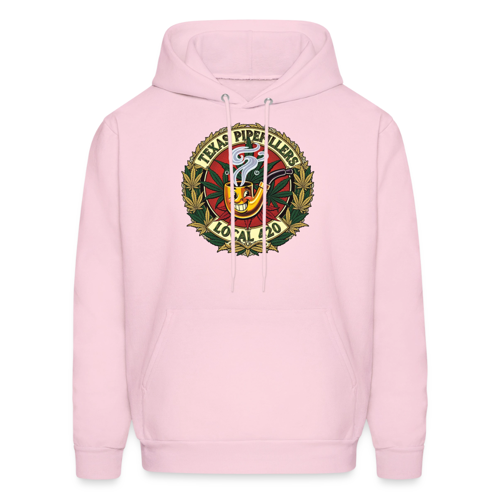 TEXAS PIPEFILLERS LOCAL 420 F.B DESIGN Men's Hoodie - pale pink